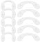 10Pcs Nose Pads U-Shaped Saddle Bridge Nose Pads Screw-in Nose Pad for Reading Glasses Sunglasses Spectacles