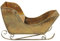 Generisch Deko Schlitten Weihnachten Christmas Metall Gold 37cm