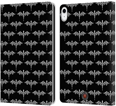 Head Case Designs Offizielle Anne Stokes Dragon Sticker Tribal Feuer Leder Brieftaschen Handyhülle Hülle Huelle kompatibel mit Apple iPad 10.9 (2022)