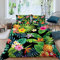 VULORA Bettwäsche 135x200 Dschungel Bettbezug mit Reißverschluss 100% Mikrofaser Bettwäsche-Sets für Junge Mädchen 3D Druck Ananas Palmblätter Kinderbettwäsche mit 2 Kissenbezüge 80x80cm Winter