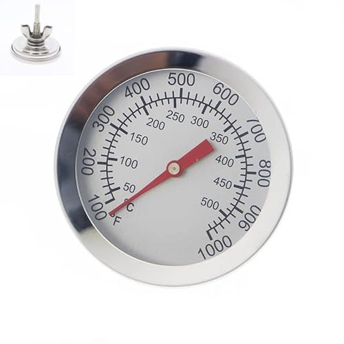 Termometri per Barbecue, Termometro per Forno in acciaio inox fino a 500°C/1000°F Indicatore di temperatura per affumicatori a carbone