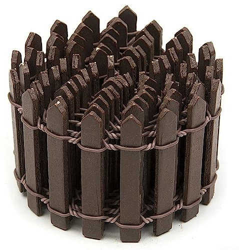 Mini clôture en bois, 5 x 100 cm, décoration paysagère, convient pour la décoration de la maison et du jardin, accessoires de bricolage, café