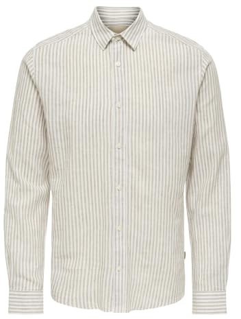 Only & Sons Male Hemd ONSCAIDEN Leinen Hemd | Shirt