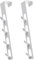 Over The Door Hooks,2 Pack 4 Layers Metal Over Door Hook 11.4x1.6x1.8inch Vertical Coat Hook Over The Door Hooks Organizer Rack Metal Hats Hanger