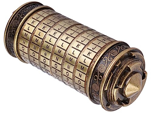 Da Vinci Code Zylinderschloss Box, Mini Cryptex Rätsel und Puzzle Einzigartige Geheim Geschenkbox, für Weihnachten Valentinstag Interessante Kreative Romantische Geschenke für Sie