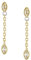Fossil Damen-Hängeohrringe Sadie Seasonal Sparkle Edelstahl goldfarben, JF04591710