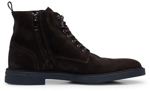 BOSS Calev_Halb_brsd, Mezzo_Stivale Uomo, Dark Brown, 41 EU