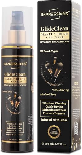ImpressionZ Alcohol-Free Makeup Brush Cleanser Spray – Quick-Drying Formula for Brushes & Sponges, Maintains Softness, Prolongs Lifespan, Cruelty-Free, Gentle & Effective