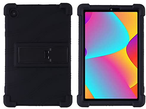 YIFENGXING Funda para TCL Tab 8 WiFi 9132X Tableta 8 Pulgadas Una Sola Pieza Suave Silicona Fundas con Soporte Caída Protección Ultradelgada Shell (Negro)