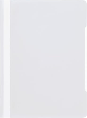 Papiertiger Schnellhefter Marke Brunnen PP für Schule und Büro (Schulqualität, Weiß, 10er Pack)