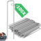 Forever Speed 100 Grapas para Jardín de Acero Galvanizado, 150 mm de Largo 30 mm de Ancho Ø 3 mm Grapas de Sujeción Clavijas de Césped Artificial para Césped Artificial, Malla Antihierbas, Zäune