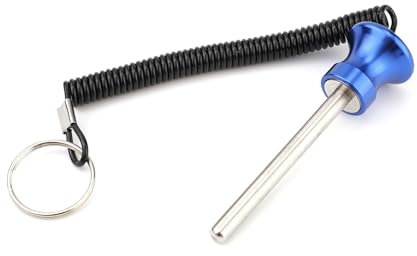 Magnetic Weight Stack Pin, 0.31 Inch Diameter Weight Loading Pin with Pull Rope Gym Dropset Weight Machine Plate Pin Drop Set CounterWeight Stacking Extender Fitness Equipment for Strength Training