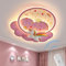 XIN'S Moderne LED Kinderzimmer Deckenlampe Rosa Cartoon Einhorn Wolkenform Deckenlampe Stufenlos Dimmbar Mit Fernbedienung Geeignet Für Schlafzimmer Kinderzimmer Babyzimmer Jungen Mädchenzimmer