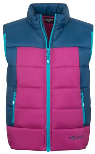 Trollkids Kids Hardanger Vest 152, madeira blue
