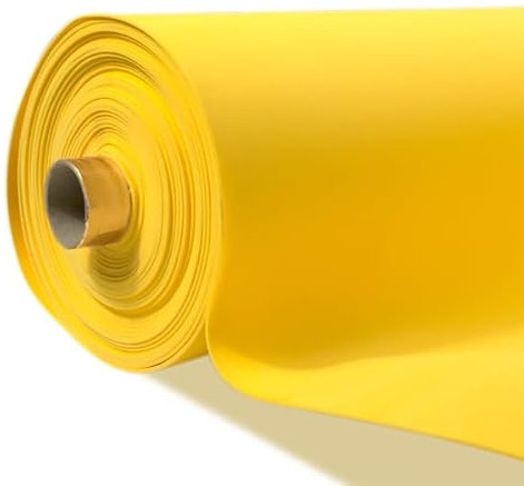 STOFFKONTOR Moosgummi Stärke 2,0mm Breite 90cm - Öko-Tex Standard 100 - Meterware, Farbe Gelb - für Bastelarbeiten, Kostüme uvm.