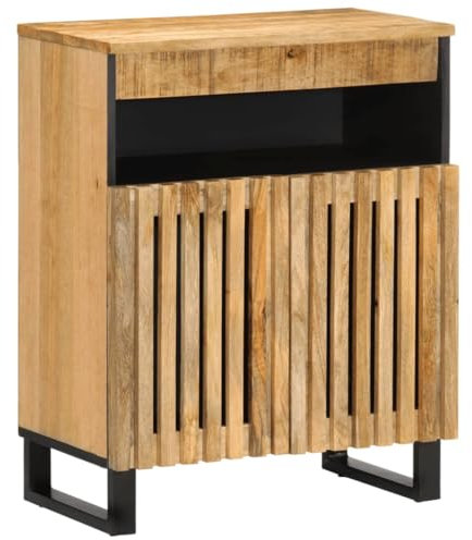 Xichuzi Sideboard 60x34x75 cm Raues Massives Mangoholz, Kommode Schlafzimmer, Kommoden & Sideboards, Wohnzimmerschrank, Flur Kommode, Zimmer Möbel - 377559