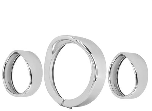 SEYXF Schutzabdeckung Motorrad Scheinwerfer Trim Visier Ring 7 Lünette 4,5 Scheinwerfer Für Harley Für Touring Für Road King 1994-später