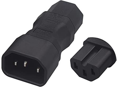 BAHJKASD C14 Auf C13 Gerader Adapter Stecker Auf Buchse Adapter C14 Auf C15 Adapterkabel Adapter C14 Auf C5/C14 Auf C7 Kompakte Größe