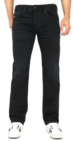Diesel Jean coupe droite droite - Taille basse - Safado-X RB064, Noir , 31W / 32L