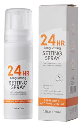 Hydrating Setting Spray Mist, Dewy Long Lasting Makeup Finishing Spray, Makeup Primer & Setting Spray Serum with Aloe Vera, Oil Control & Refreshing, Fast Film Forming 103.5 ml