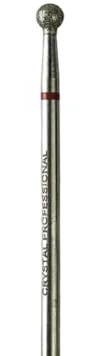 Juego de bits para lima de uñas de 3,5 mm | Juego de bits de lima de uñas de diamante con cabeza esférica | Juego de bits de lima de uñas para trabajar con precisión en uñas de gel en manicura y