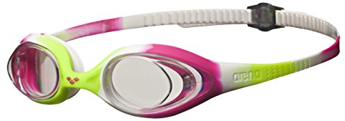 arena Spider Junior Schwimmbrille für Kinder, Schwimmbrille mit Anti-Beschlag und UV-Schutz, Selbstjustierender Nasensteg, Hypoallergene Silikondichtungen