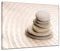 Bilderdepot24 Bild auf Leinwand | Zen Steine VIII in 70x50 cm als Wandbild | Wand-deko Dekoration Wohnung modern Bilder | 15174