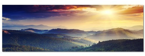 PANORAMA BILD XXL 150x50cm TOP Bilder! (Bergpanorama) NEU Wandbild xxl günstig & modern ART PRINT Wandbilder Bilder EXKLUSIVES Fotowandbild auf Leinwand und Keilrahmen Bild Leinwandbild Fotodruck modern Zeitlos Stilvoll wie ein Gemälde Ausführung schöner Kunstdruck auf echter Leinwand als Wandbild mit Rahmen. Preiswerter als Ölbild Gemälde Foto Poster Plakat mit Bilderrahmen.