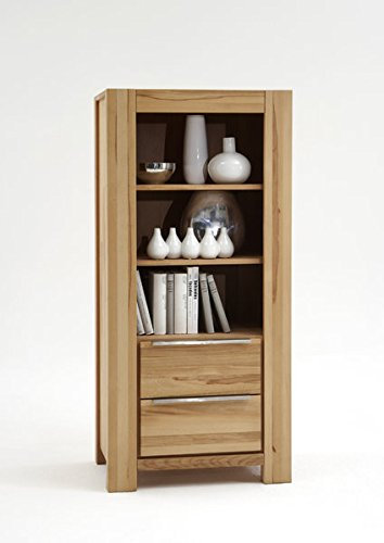 moebelstore24 Regal Bücherregal Serie DANI Massivholz Kernbuche massiv geölt K6662