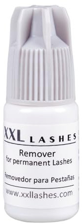 XXL Lashes Gel Removedor de pegamento de extensiones de pestañas, debonder para eliminar el adhesivo de las extensiones de pestañas, sin látex, vegano, 5 ml