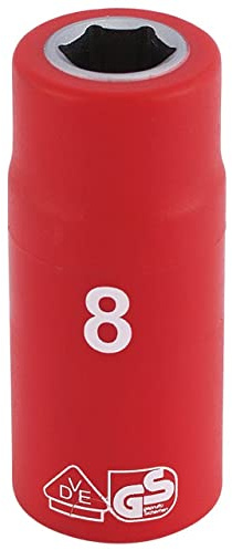 Draper 31435 1/4-Inch Square Drive Metric VDE Socket, 8 mm