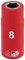 Draper 31435 1/4-Inch Square Drive Metric VDE Socket, 8 mm