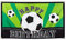 Boland 62502 - Fahne Happy Birthday, Größe 90 x 150 cm, Banner, Flagge, Fußball, Sport, Dekoration, Geburtstag, Mottoparty, grün, Einheitsgröße