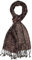 Lorenzo Cana - Sciarpa da uomo in morbida lana di lana merino motivo cachemire multicolore 35 cm x 160 cm Viola melanzana Taglia unica