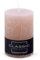 DONAU HOME Stumpenkerzen Rustik-Kerze/Puder-rosa / 1 Stück / 10 x Ø 7 cm Unparfümiert/zur Dekoration im Wohnzimmer, Bad / 49 Stunden Brenndauer/Deko Kerzen Wachskerze/Nordic Ambiance