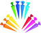 alles-meine.de GmbH 10 Stück: Schultüten - einfarbig - bunt - 35 cm - Zuckertüte/Bastelschultüte - Rohling zum Basteln, Dekorieren - Bemalen und Bekleben Bastelschultüte