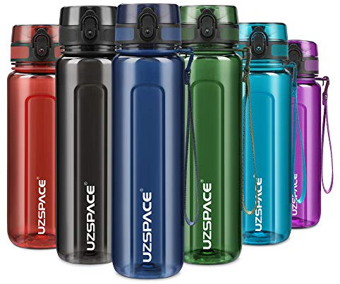 UZSPACE Gourde Sport 500ml/750ml/950ml - Gourde Sans BPA Étanche - Pour Vélo, Fitness, Extérieur