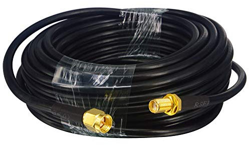 YILIANDUO 10M/32,8ft Câble d'extension SMA Câble Coaxial RG58 à Faible Perte Câble d'extension d'antenne SMA Mâle à Femelle Pour 3G 4G LTE Routeur LAN sans Fil GPS Antenne WiFi Radio (pas pour TV)
