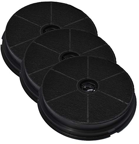 AllSpares Aktivkohlefilter (x3) für Dunstabzugshauben geeignet für Refsta K25, Zanker Typ H / 9029793784 und Tecnowind TW150 / TW 150 / Typ H (Ø193mm)