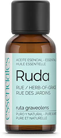 ESSENCIALES Aceite Esencial de Ruda 30 ml – 100% Puro y Natural – Aroma Herbal Intenso – Ideal para Difusor y Aromaterapia