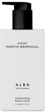 Vicky Martín Berrocal Alba Body Lotion 240ml – Leche Corporal Hidratante con Notas de Melocotón, Casis, Jazmín y Sándalo