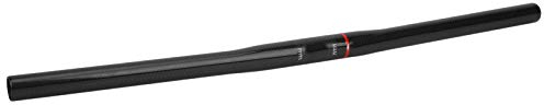 Fahrrad gerade Lenker, 25,4x580MM Carbon faltbar Mountainbike Rennrad Lenker Fahrrad Fahrradzubehör(Glänzend Schwarz)