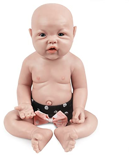 Vollence Bambole in Silicone da 43 cm, Non Sono Bambole in Vinile, realistiche Bambole rinate, Bambole Vere, Bambole realistiche, Bambole Appena Nate - Ragazza