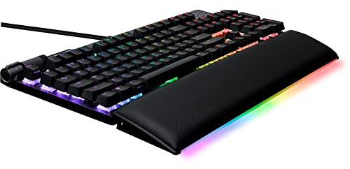 ASUS ROG Strix Flare II Animate 100% RGB Gaming Keyboard - Hot-swappable, ROG NX Brown Tactile Switches, Customizable LED Display, PBT Keycaps, Acoustic Dampening Foam, Media Controls, Wrist Rest
