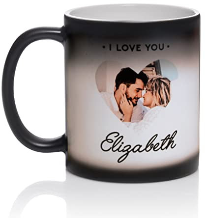 Wanapix | Tasse Personnalisable Magique | Idee Cadeau Original | 325ml. | Tasse Magique avec Photo et Texte | Compatible micro-ondes | 100% Personnalisée