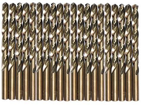 VALYRIANTOOL 11/64 Zoll Kobaltbohrer (20 Stück), M35 HSSCO Hochgeschwindigkeitsstahl-Bohrer-Set für gehärtetes Metall, Edelstahl, Gusseisen, Kunststoff und Holz