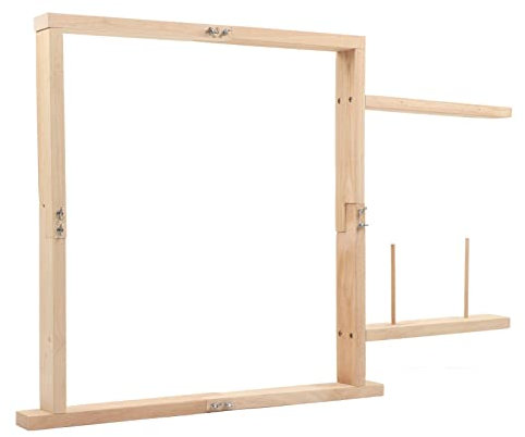 Holzrahmen Zum Weben von Teppichen, 70 X 70 Cm, DIY-Handwerk, Tischständer, Wandteppich-Herstellungswerkzeug für Teppich- und Wandteppichherstellung, Nähen, Tufting, Stickerei und Handarbeiten