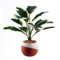 Leaf Design UK Realistic Large Artificial Foliage Plant with Pot, Pothos Variegated