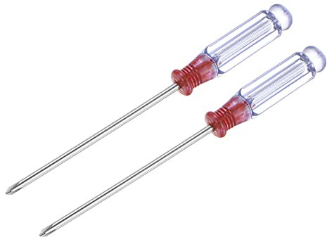 sourcing map Mini Phillips Screwdriver, 3.0mm Cross Head 127mm Length for Small Appliances Repair, 2 Pcs