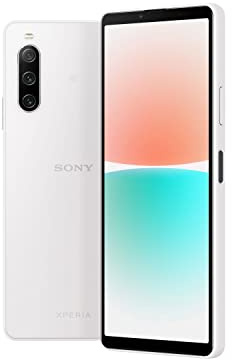 Sony Xperia 10 IV - 6 Inch 21:9 Wide OLED display - Triple Lens Camera - 3.5 mm audio jack - 5000mAh - 161g - SIM free - Dual SIM hybrid - White (Renewed)